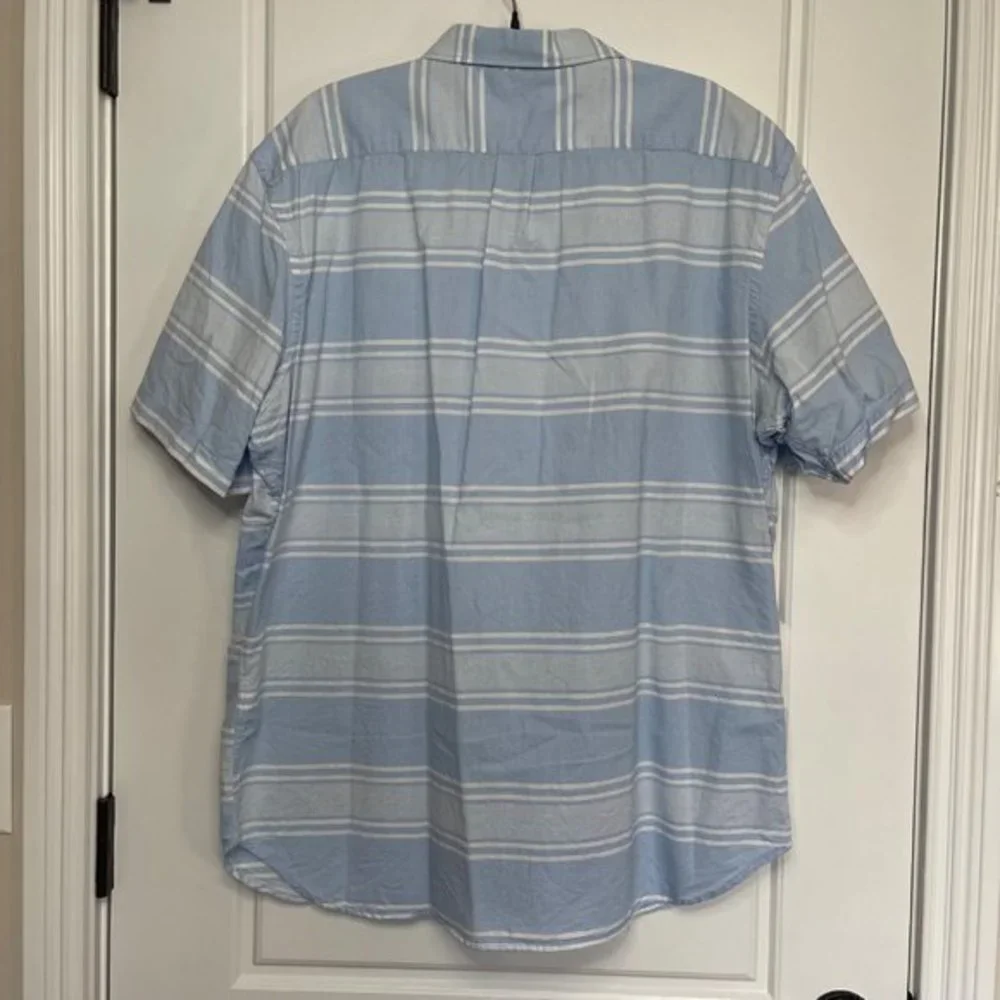 Old Navy Men's 100% Cotton Striped Slim Fit Button Up‎ The Oxford Shirt Size XL